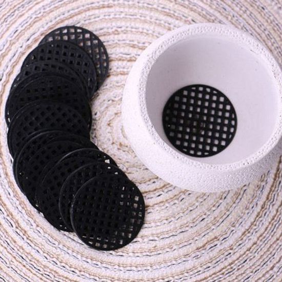 [와인앤쿡]화분바닥 원형 깔망 10p 1세트