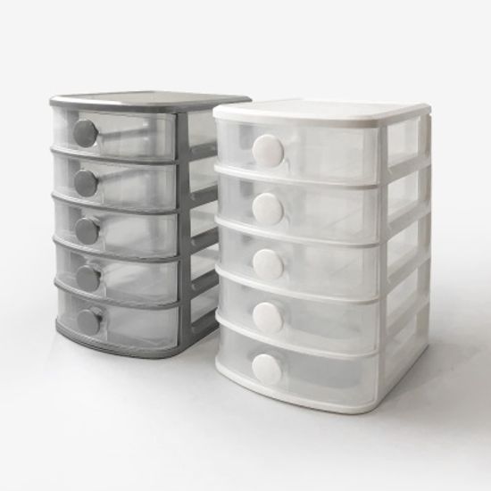 써클 서랍장 5단 소품수납 서류 문구 책장정리 데스크