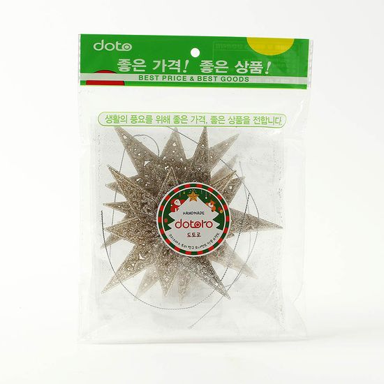 [도토로]샴페인골드 트리 오너먼트 4p세트(샤인별)