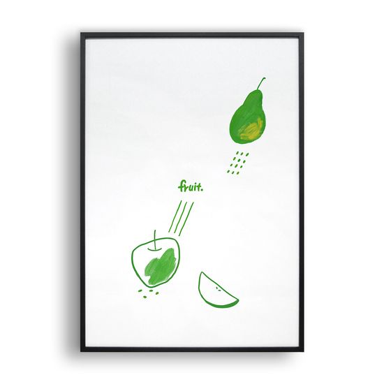 초록과일 (Art Print) / 일러스트 액자