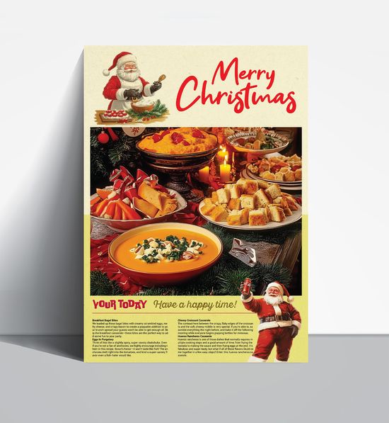 크리스마스 베이커리 포스터 호박수프 포스터