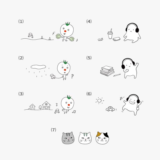 [제로지볼] 캐릭터 에디션 0.7mm 블랙잉크 세트