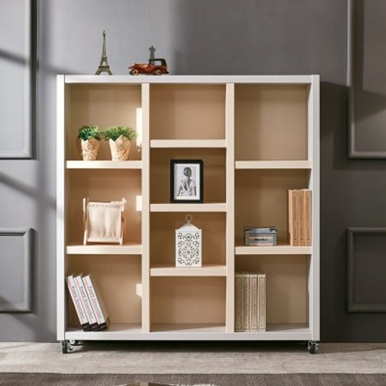 우타 이동식 오픈 와이드 3단 책장 1200