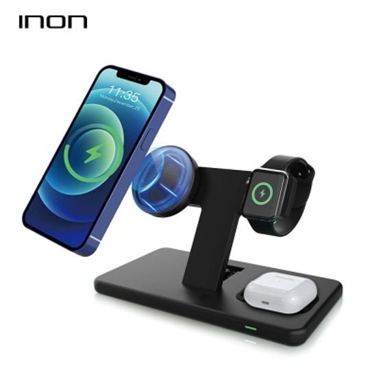아이논 INON 맥세이프 마그네틱 3in1 고속 무선충전기