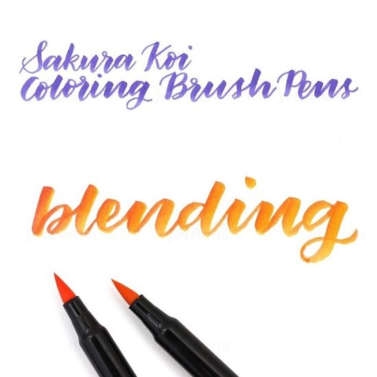 사쿠라 코이컬러링 브러쉬/붓펜 캘리그라피 6색세트