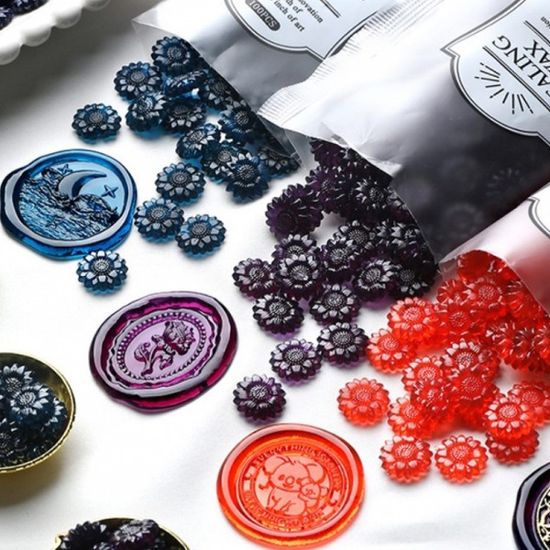 실링왁스 비즈 아이스 투명한 비즈  씰링왁스