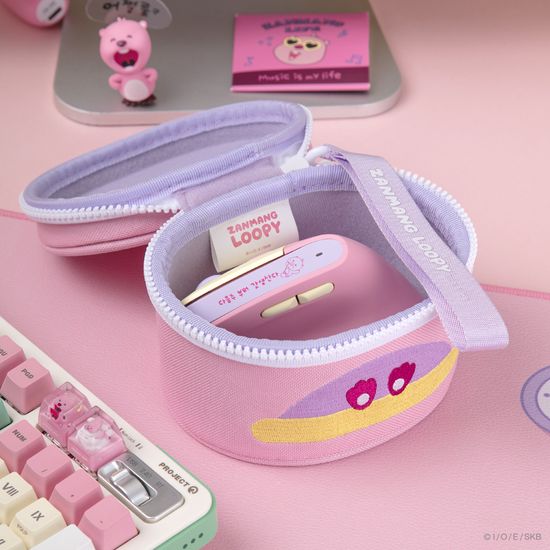 잔망루피 충전식 무선 버티컬 마우스 파우치 세트
