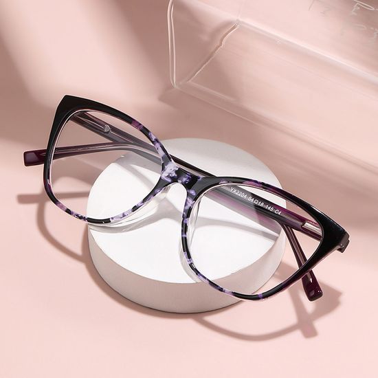 블루라이트 차단 캣아이 뿔테 안경 여성 패션 안경테