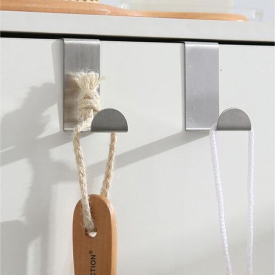 도어후크 방문 옷걸이 스텐 다용도걸이 후크 4개 S963