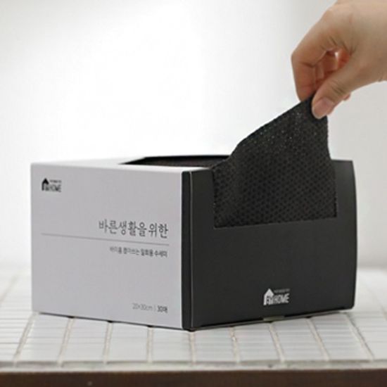 [바이홈] 바른생활 뽑아쓰는 수세미 120매 (30매x4P)