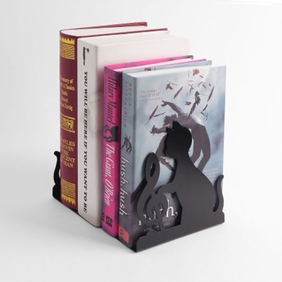 음악하는 고양이 북엔드 2p세트 / L자형 책지지대