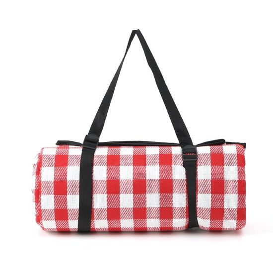 감성캠핑 잔체크 돗자리(200x200cm)바캉스 야외돗자리