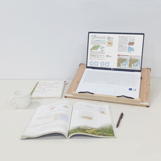 위즈독서대 수에이50 필기겸용 책거치대 1단 독서대