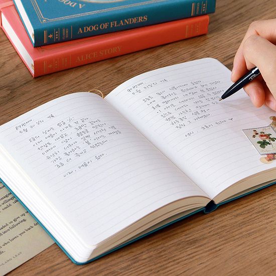 클래식 B6 라인 밴드노트 (유선, 양장노트)