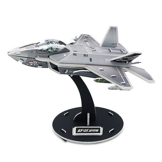 한국 초음속 전투기 KF-21 보라매 3D 입체퍼즐 자주국방 체험 학습 키트(WB5F46C)