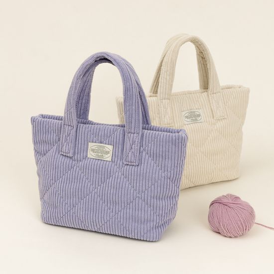 컴피코지 코듀로이 미니 토트백