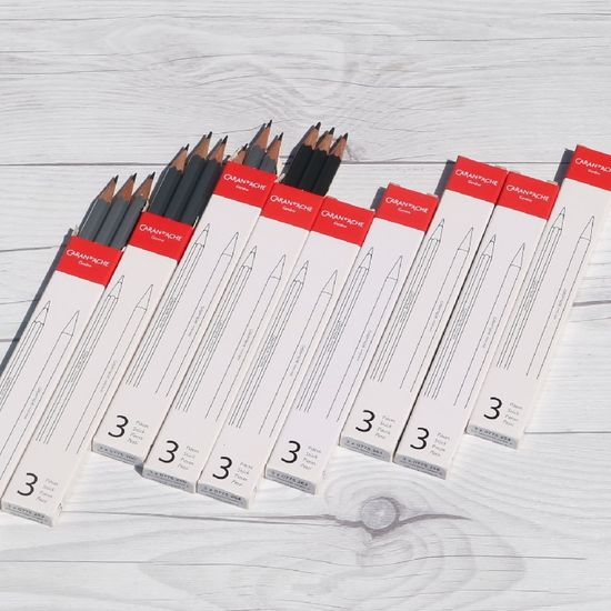 까렌다쉬 4H-8B 최고급연필 그라프우드 775(3개입)