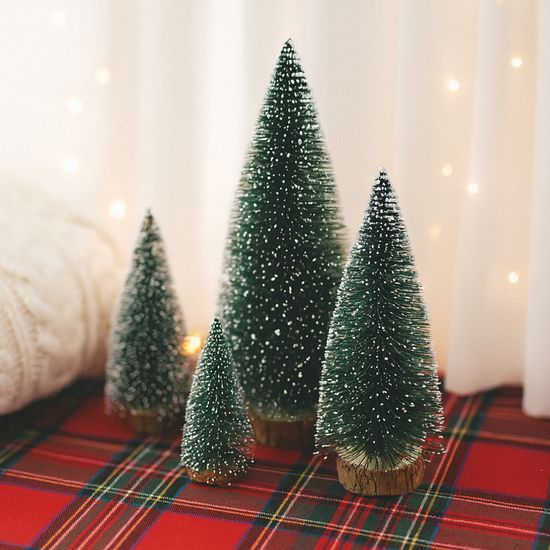 TGL 크리스마스 실내장식 미니트리 4개세트