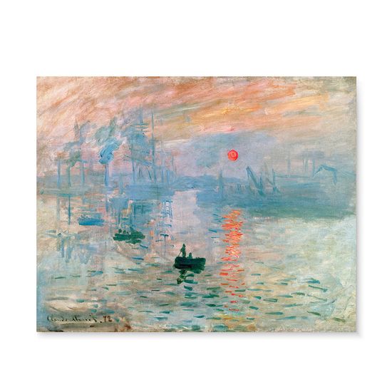 모네 - 인상 : 해돋이, 캔버스 액자 