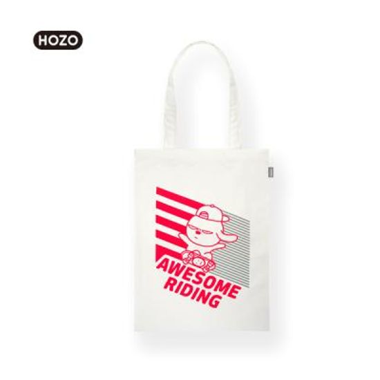 [HOZO] 호조 캐릭터 에코백 어썸라이딩 레드