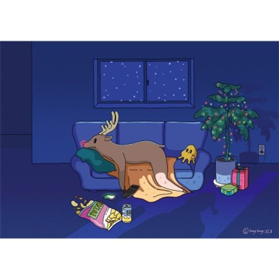 루돌프의 일탈 / 일러스트 액자