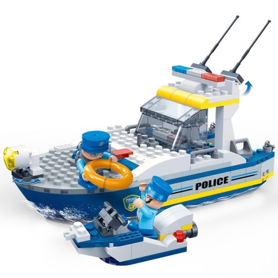 반바오 조립블록시티 경찰 경비정 모형 만들기