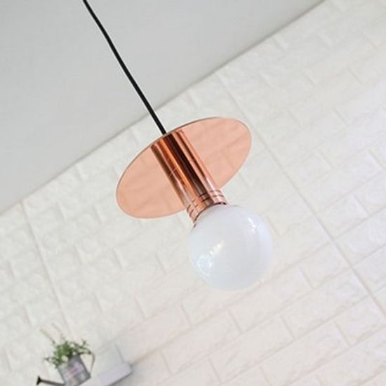 레코드-미니 펜던트등-핑크골드(LED겸용)