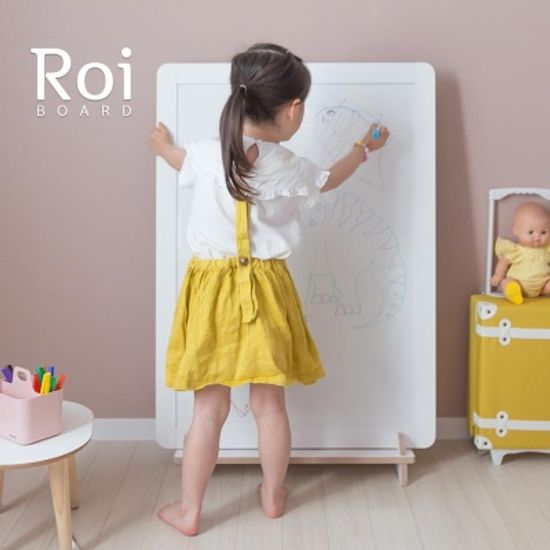 로이 더블보드 베이직+리틀라핀 슬림전면책장 화이트