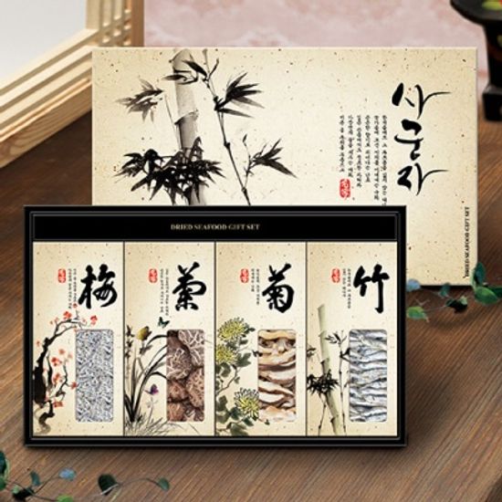 사군자 은빛 멸치 볶음,국물,표고,표고슬라이스 1호