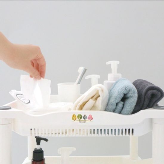 포레스트 사각선반 3단 욕실수납 물빠짐 주방