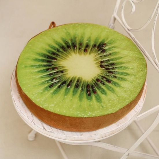 상큼 프루츠 키위 방석 푹신한 사무실 쿠션 과일방석