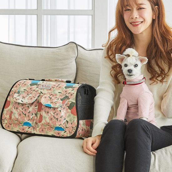반려동물 강아지 고양이 이동식 가방 Lily (Ivory)