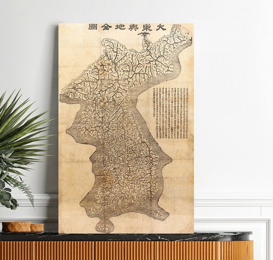 김정호 대동여지도 그림 액자 거실 안방 사무실 대형