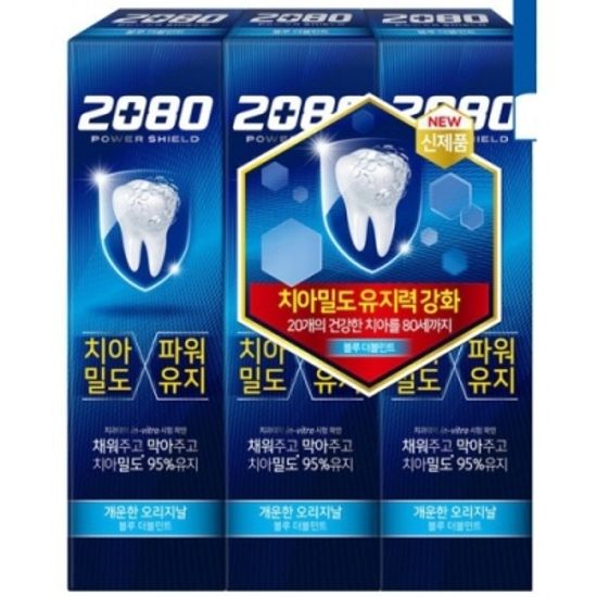 [애경산업] 2080파워쉴드치약 블루더블민트 [세트/1] 382013