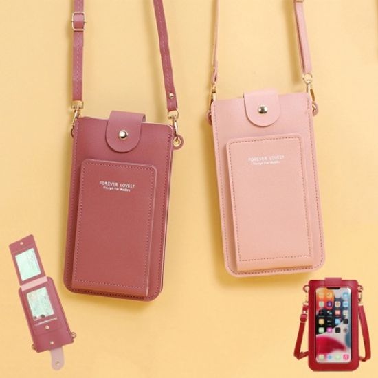 터치스크린 핸드폰 가방 크로스 미니 백 지갑 파우치