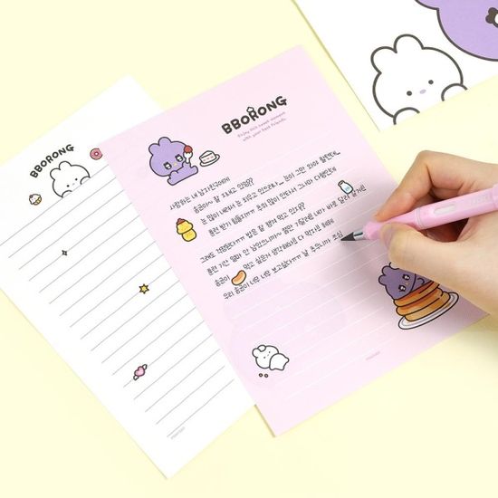 핑크풋 뽀롱이편지지