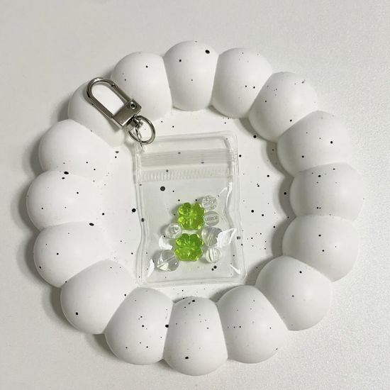 네잎클로버 비즈 지퍼백 키링 행운 만들기