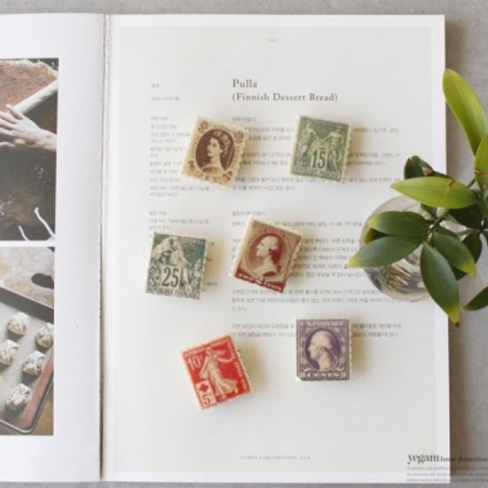 [2HOT] 클래식우표 마그넷 6종 (KH2185A)