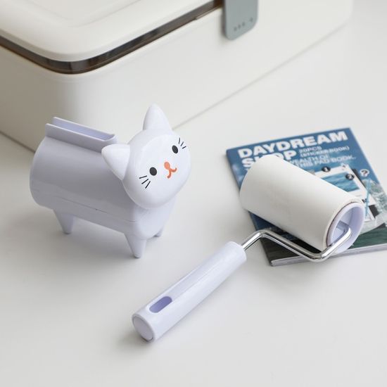 화이트 고양이 돌돌이 테이프클리너