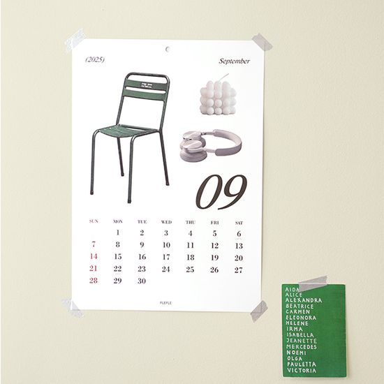 2025 모데라토 벽걸이 캘린더