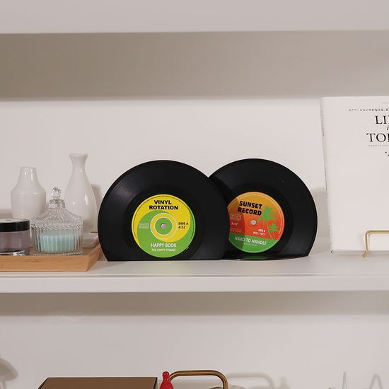 빈티지 엘피 북엔드 2p 세트