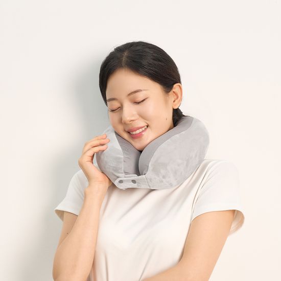 지티스 양면 접히는 기내용 다용도 목베개