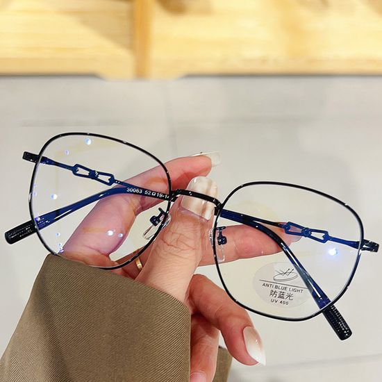 블루라이트 차단 안경테 가벼운 메탈 패션 안경 체인