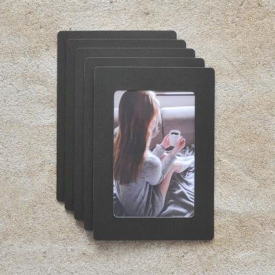 페이퍼프레임 프리미엄 우든 - 4x6 블랙 5매