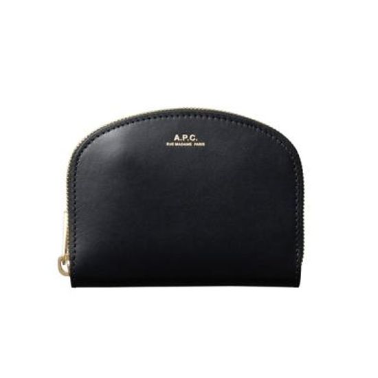 아페쎄 APC 컴팩트 데미룬 지퍼 반지갑 LZZ BLACK