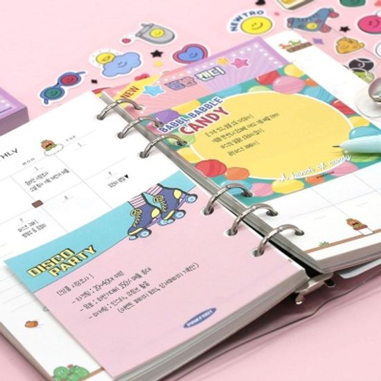 핑크풋 2000레트로떡메모지