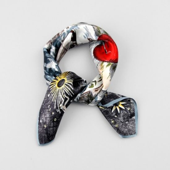 [베네]하트비트 실크 쁘띠 스카프