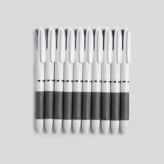 멀티펜 3색 볼펜 10p세트 (0.5mm) 홍보 인쇄 판촉볼펜