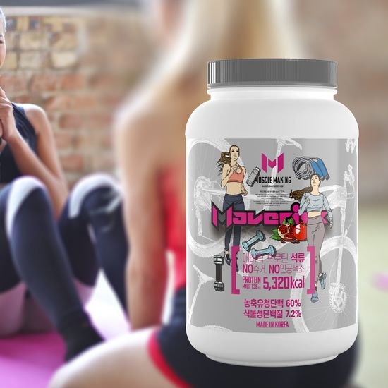 매버릭 유산균발효 단백질쉐이크 1.38kg 석류