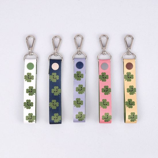 [주문제작]네임택 키링 클로버